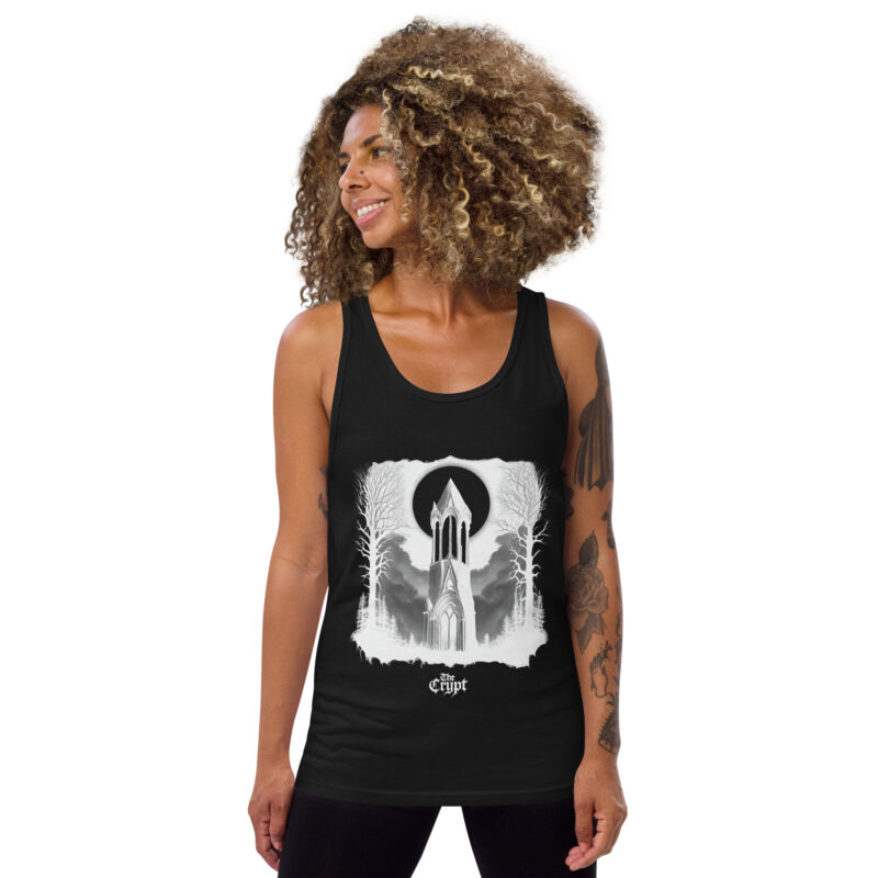 The Spire | Gothic Spire Dark Forest Men's Tank - Image 3