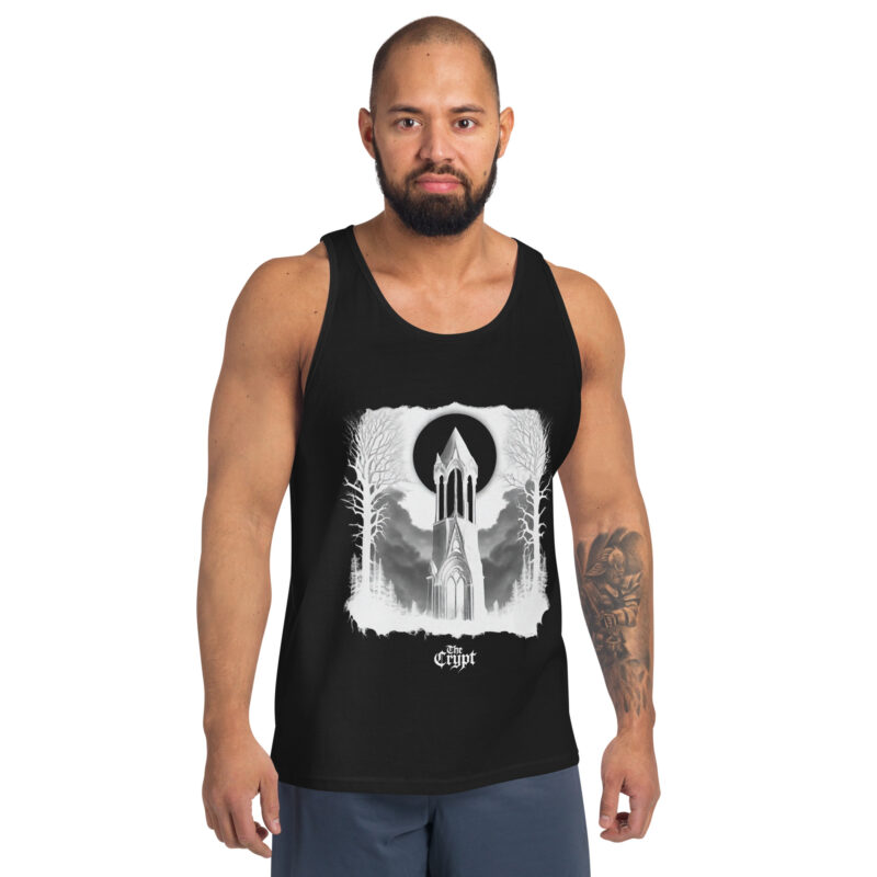 The Spire | Gothic Spire Dark Forest Men's Tank - Image 4